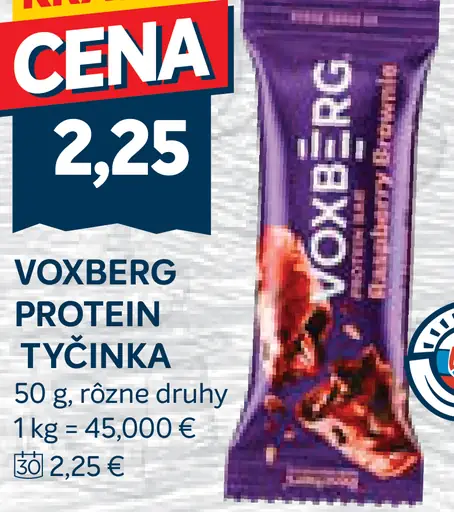 Tyčinka proteínová rôzne druhy Voxberg