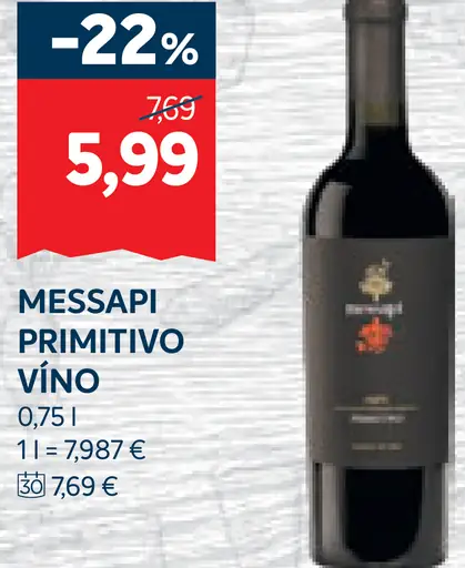 Messapi Primitivo víno