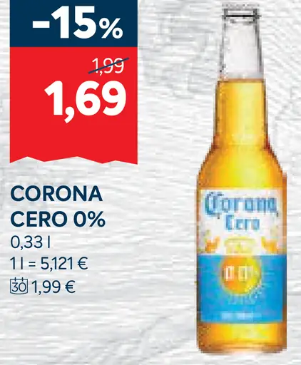Corona Cero nealkoholické pivo