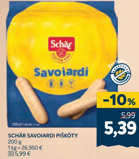 Schär savoiardi piškóty