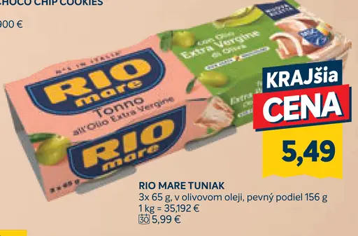 Rio Mare Tuniak v olivovom oleji