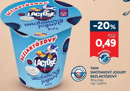 Tami smotanový jogurt biely