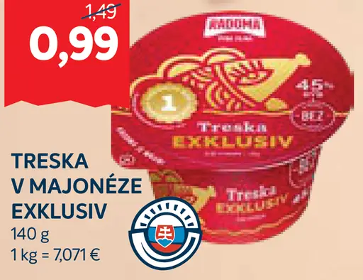 Treska v majonéze Exklusiv