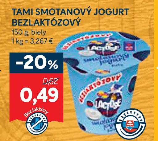Tami smotanový jogurt biely