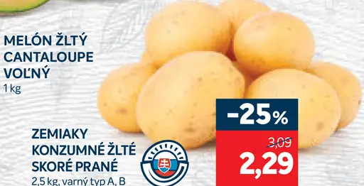 Melón žltý Cantaloupe voľný