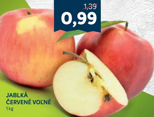 Jablká červené voľné