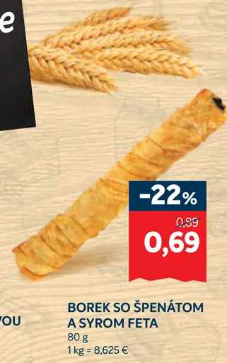 Borek so špenátom a syrom feta