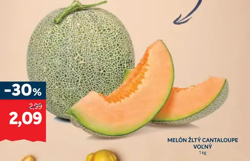 Melón žltý Cantaloupe voľný