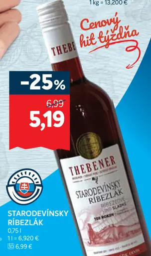Theben­er Starodevínsky ríbezlák