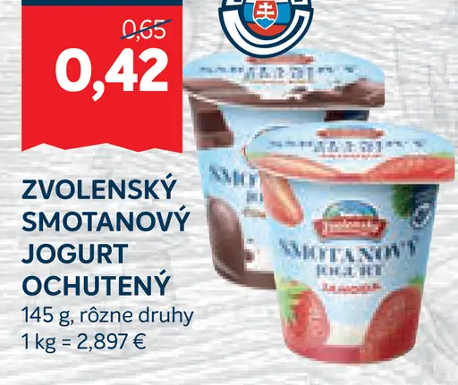 Zvolenský smotanový jogurt