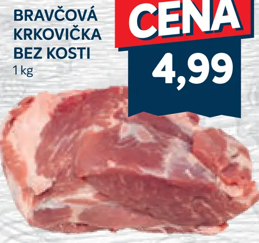 Bravčová krkovička bez kosti, plátky