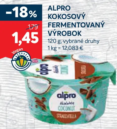 Alpro kokosový fermentovaný výrobok
