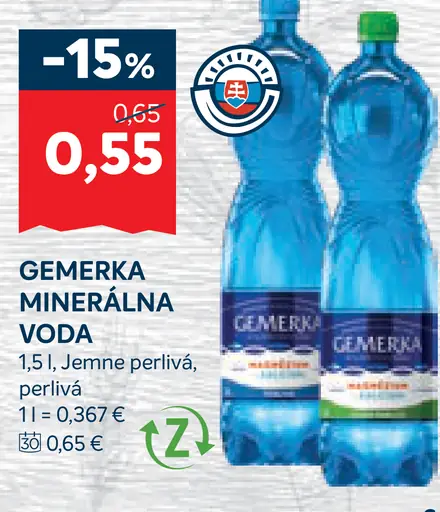 Gemerka ochutená minerálna voda