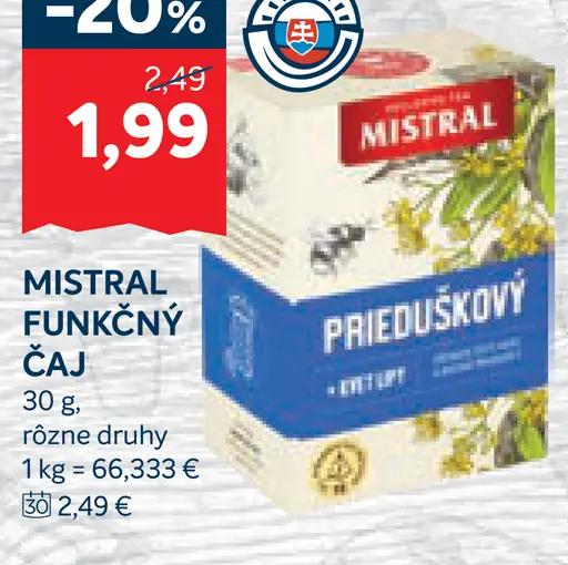 Mistral funkčný čaj