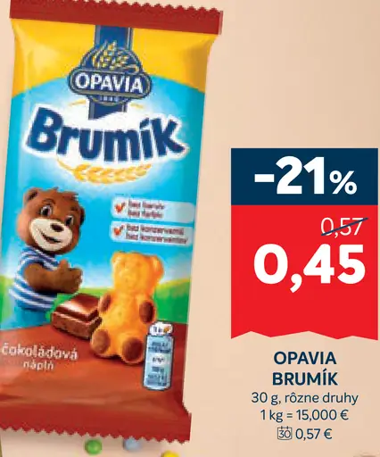 Opavia Brumík čokoládová