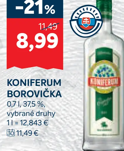 Koniferum Borovička vybrané druhy