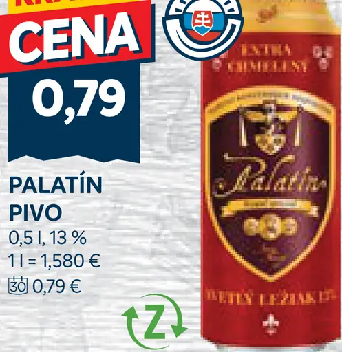 Palatín pivo plechovka