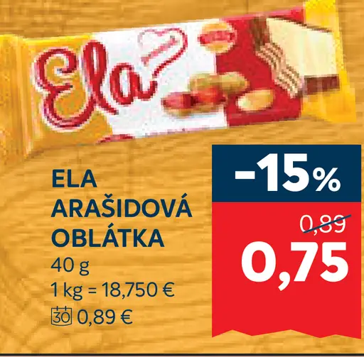 Ela arašidová oblátka