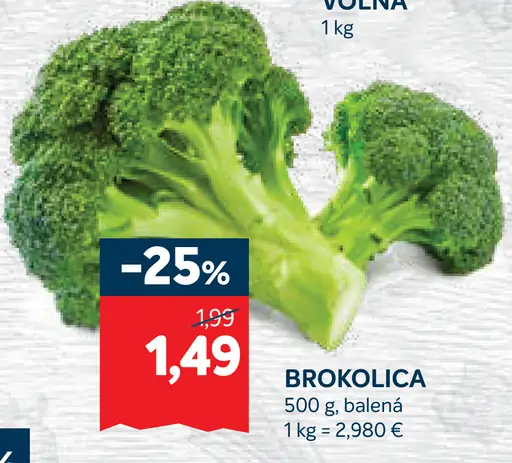 Brokolica balená