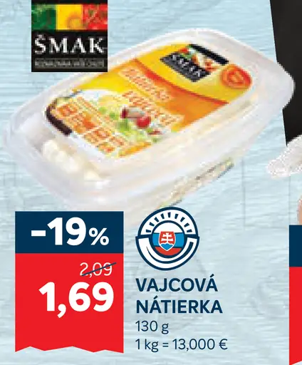 Šmak vaječová nátierka
