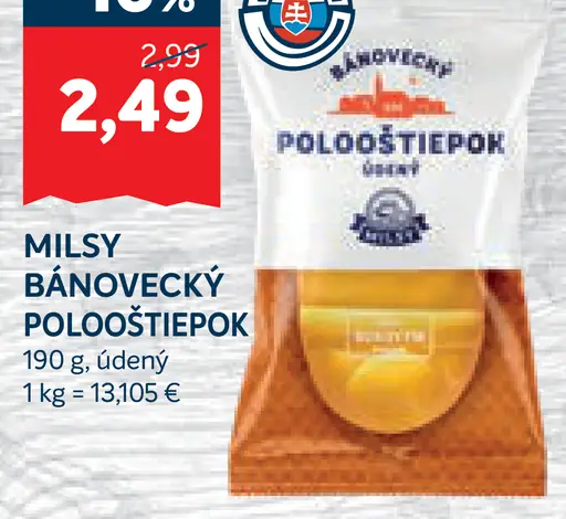 Milsy bánovecký poloostiepok