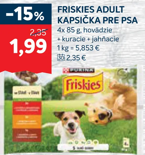 Friskies adult kapsičky pre psa