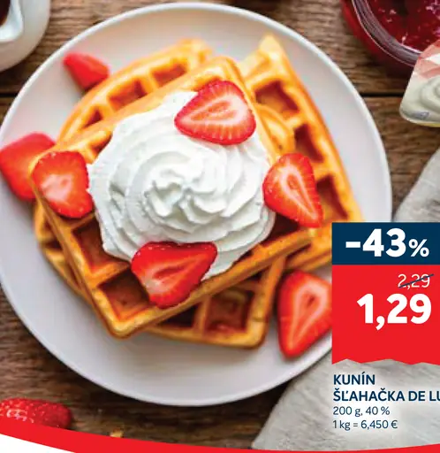 Kúnin Šľahačka De Luxe 40%