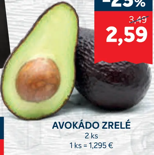 Avokádo zrelé