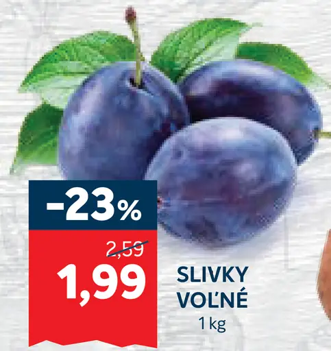 Slivky voľné