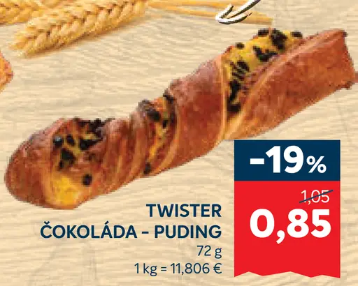 Twister čokoláda - puding