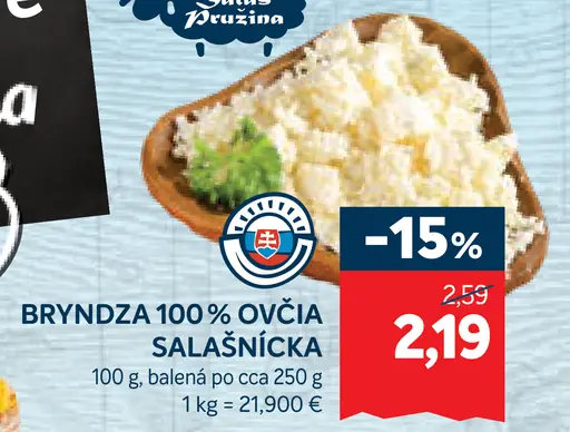 Bryndza 100 % ovčia salašnícka
