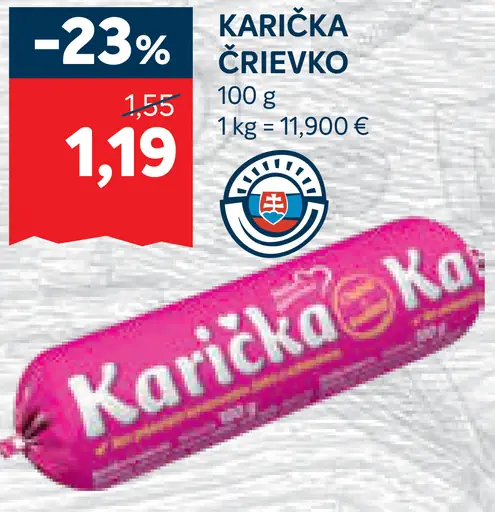 Karička črievko
