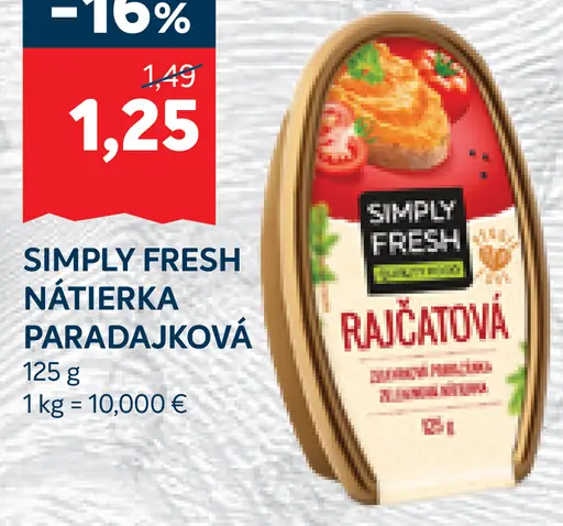 Simply Fresh Nátierka paradajková