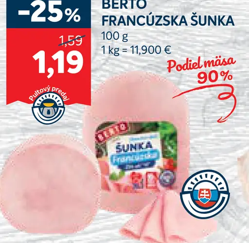 Berto francúzska šunka