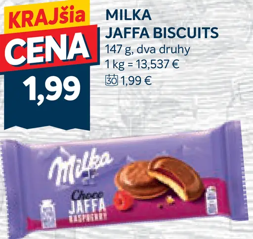 Milka Jaffa biscuits