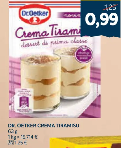 Dr. Oetker Crema Tiramisu dezert