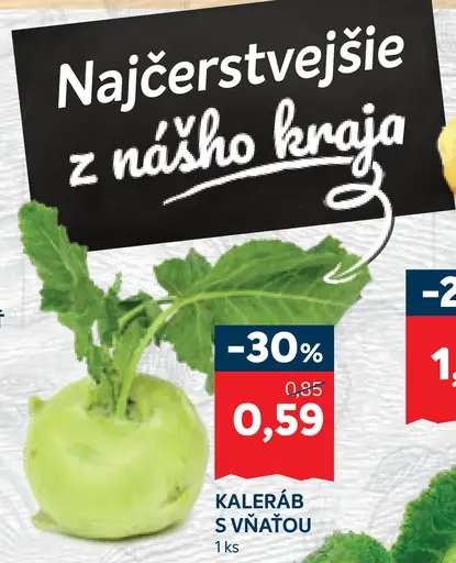 Kaleráb s vňaťou