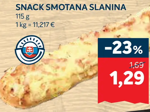 Snack smotana – slanina