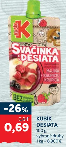 Kubík desiata, vybrané druhy