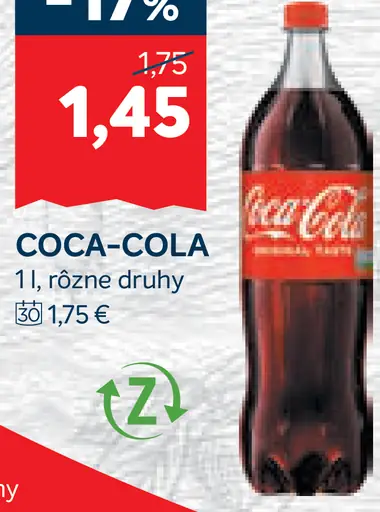 Coca-Cola rôzne druhy