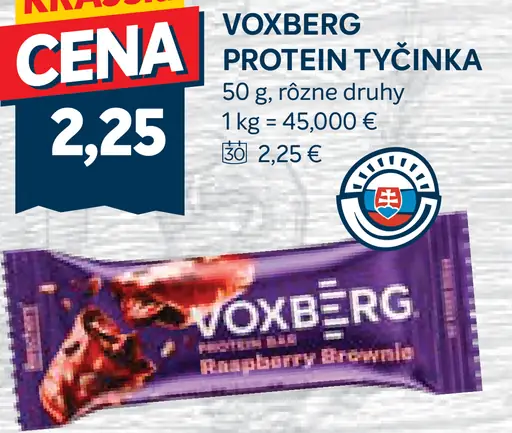 Tyčinka proteínová rôzne druhy Voxberg
