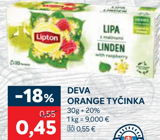 Deva Orange tyčinka