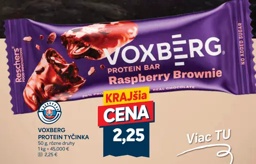 Tyčinka proteínová rôzne druhy Voxberg