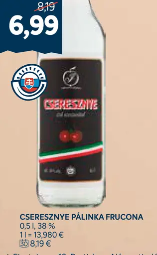 Cseresz­nye pálinka Frucona