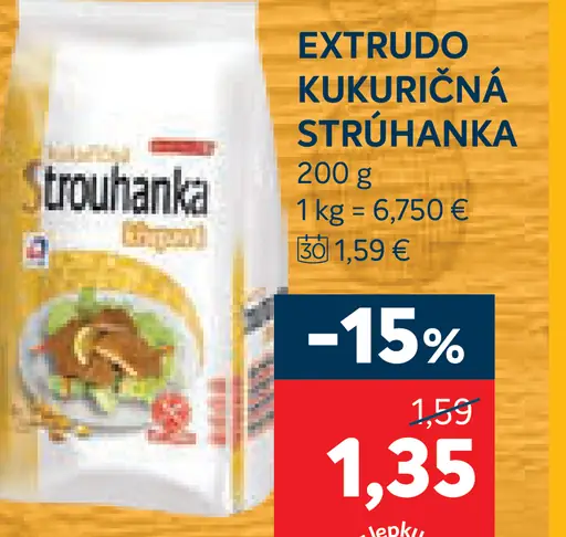 Extrudo Kukuričná strúhanka