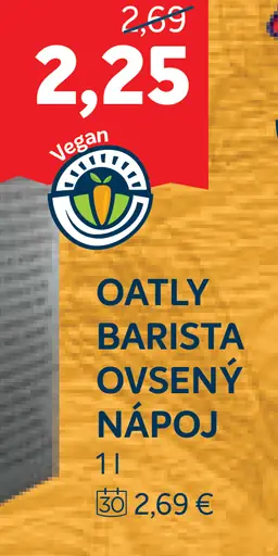Oatly Barista Edition ovsený nápoj