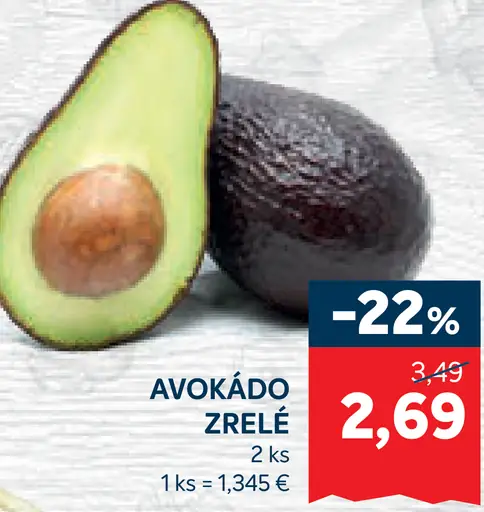 Avokádo zrelé