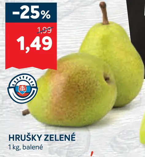 Hrušky zelené