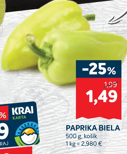 Paprika biela