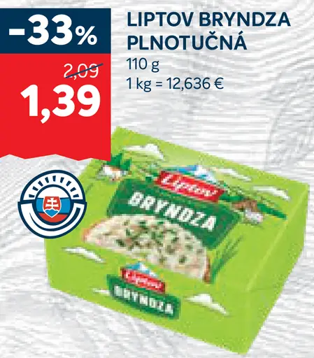 Liptov Bryndza Plnotučná